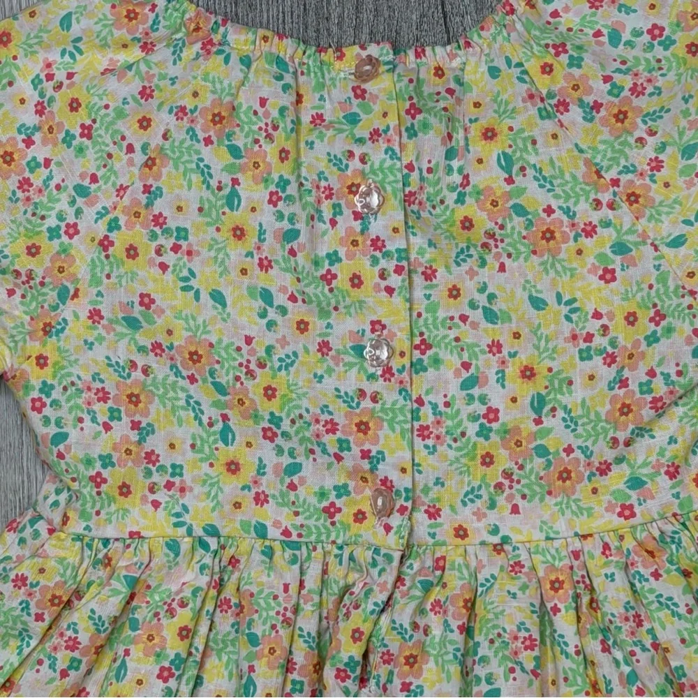 Shabby Chic Floral Delight Kids Dress Girls Size 5T Cottagecore Croquet
